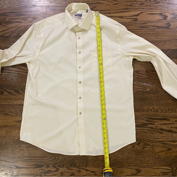 Men L Regular fit Stretch Ultra wrinkle free tan/ beige button up - Picture 7 of 9